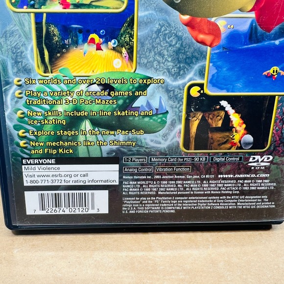 Pac-Man World 2 & 3 PS2 (Sony PlayStation 2, 2002) retro/vintage video gamec - Picture 12 of 16